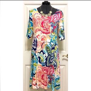 Chico’s Prismatic Paisley Dress